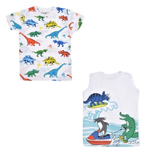 Kids garment – Paketo 2 Tem Blouza Dino Multi